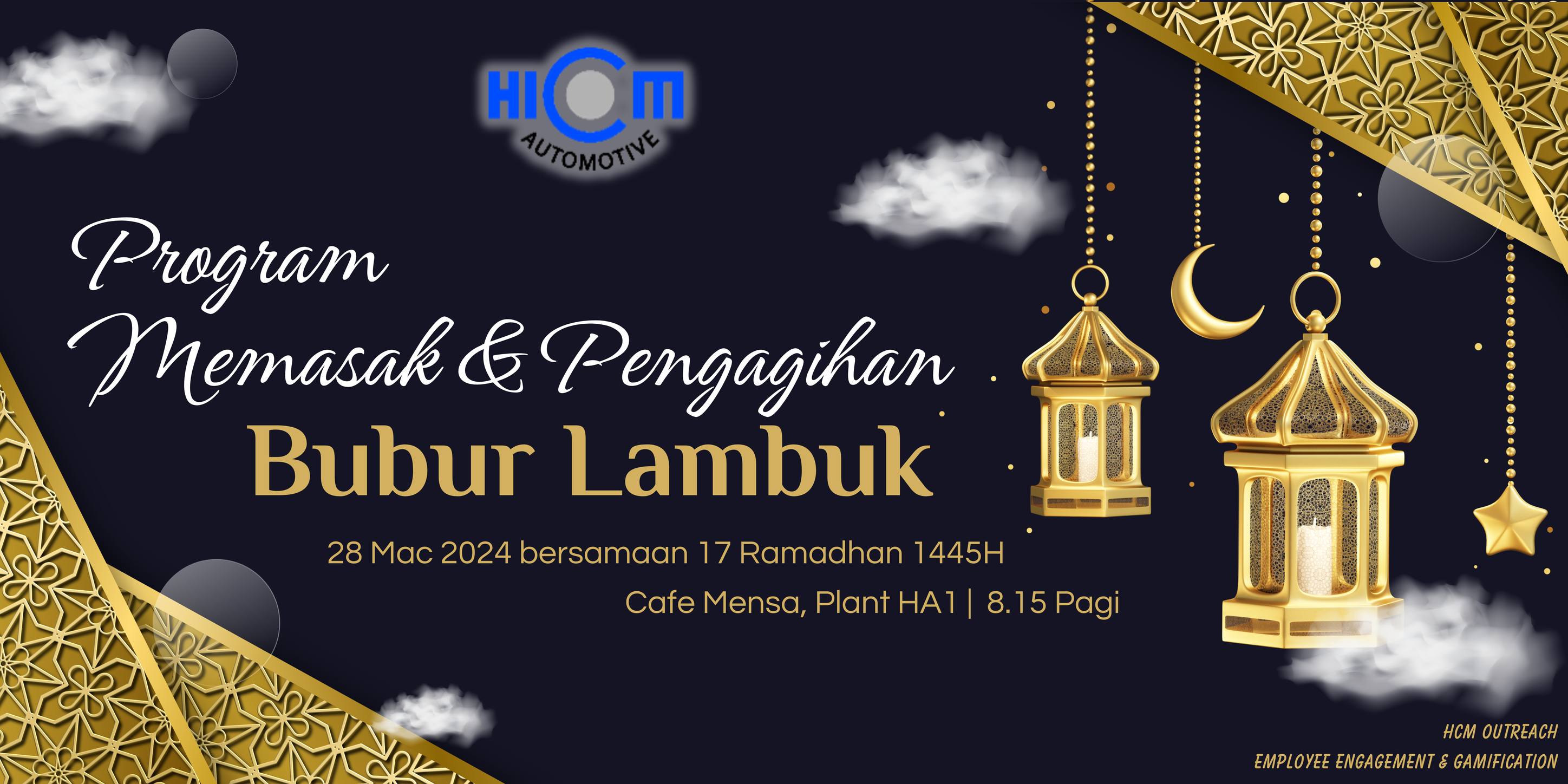 Program Memasak & Pengagihan Bubur Lambuk HA 2024